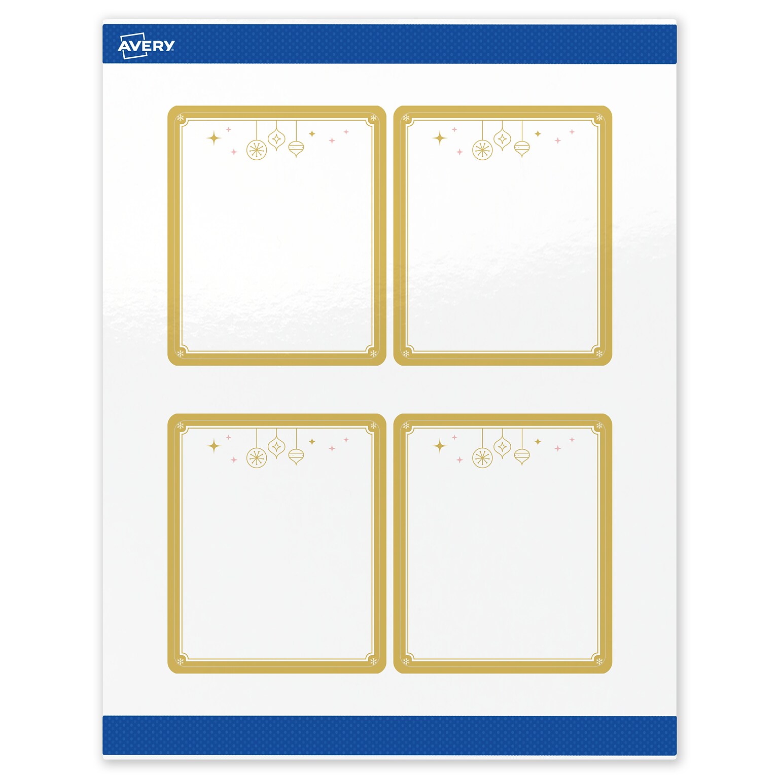 Avery Rectangle Multipurpose Labels, 4 x 3-1/3, White, 40/Pack (19479370531)