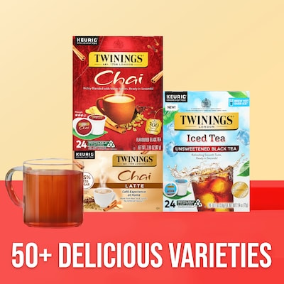 Twinings Chai Black Tea, Keurig® K-Cup® Pods, 24/Box (TNA09954)