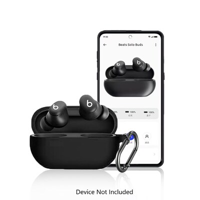 SaharaCase Venture Series Silicone Case for Beats Solo Buds Earbuds, Scorpion Black (HP00143)