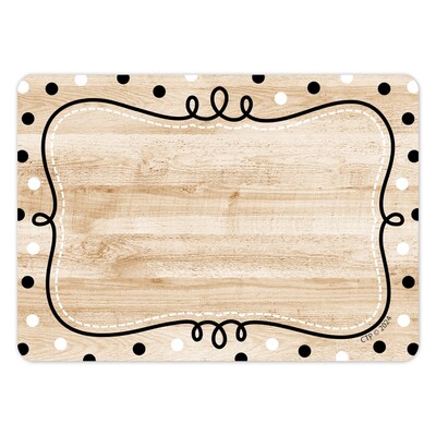 Creative Teaching Press Core Decor Loop-de-Dots on Wood Labels, 36/Pack, 6 Packs (CTP10943-6)