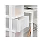 Iris 4-Drawer Storage Cart, White/Translucent White (585003)