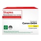 Staples Remanufactured Yellow High Yield Toner Cartridge Replacement for Canon 045HY (TR1243C001DS/ST1243C001DS)