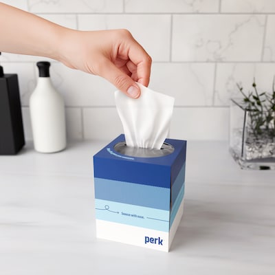 Perk™ Ultra Soft Tissue, 2-Ply, 95 Sheets/Box, 6 Boxes/Pack, 6 Packs/Carton (PK57779CT)