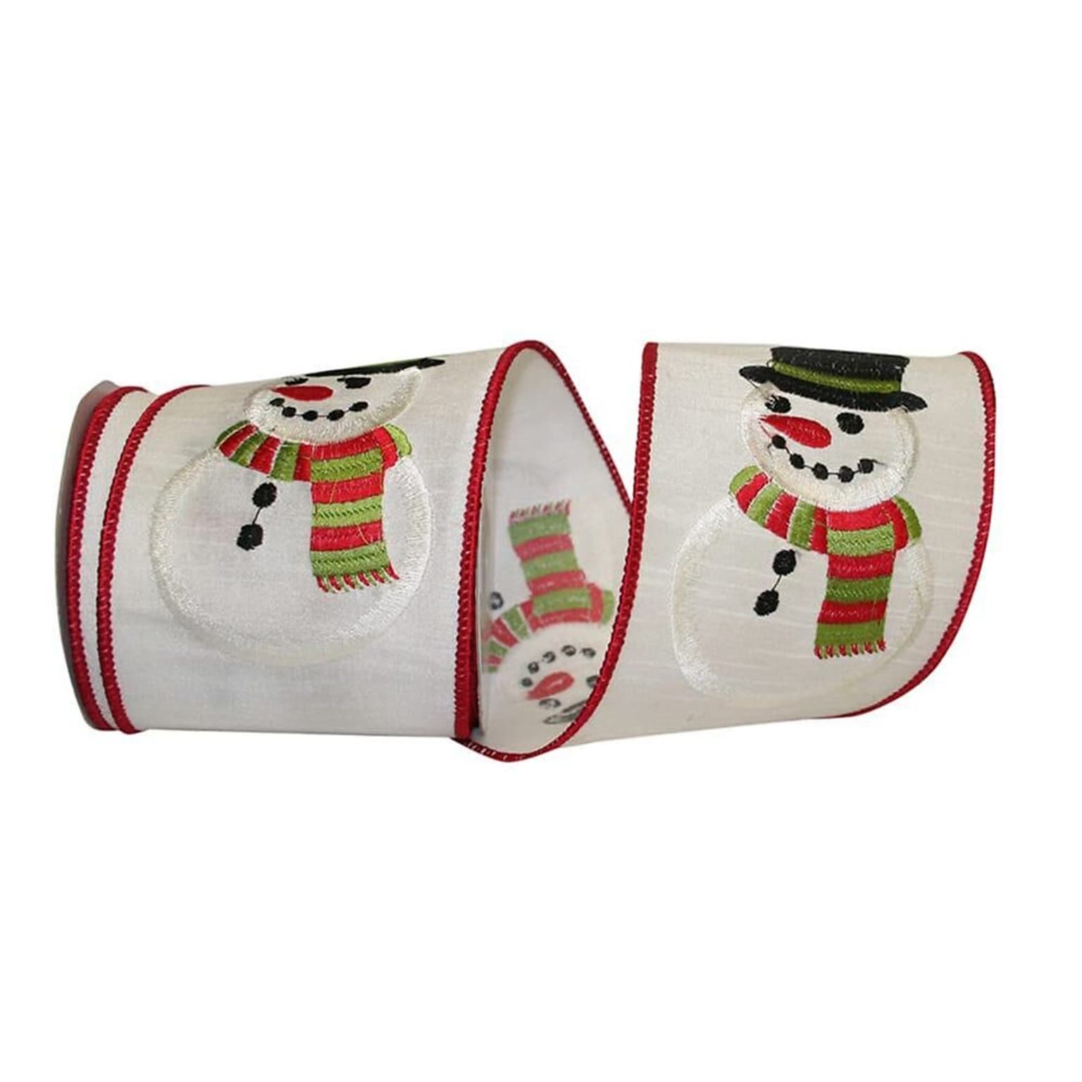 JAM Paper Ribbon, Embroidered Snowman (52640348387)
