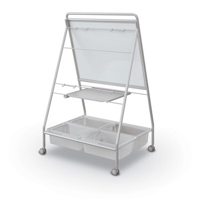 MooreCo TLC 2 Mobile Dry Erase Easel With Tubs (35362)
