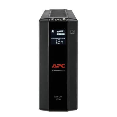 APC Back UPS Pro 1350VA 10-Outlet Battery Backup and Surge Protector, Black (BX1350M)