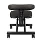 Boss Armless Fabric Ergonomic Kneeling Stool, Black (B248)