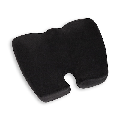 Mind Reader Memory Foam Office Chair Ergonomic Orthopedic Cushion, Black (ORTHOCUSH-BLK)