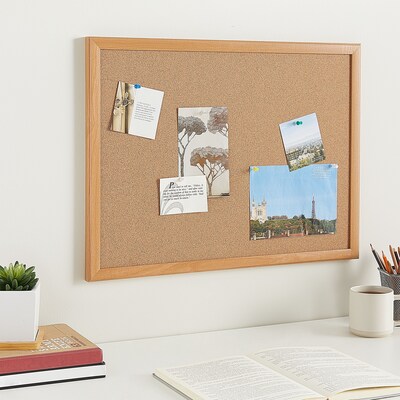 Staples Cork Bulletin Board, 2'W x 1.5'H (28669-CC)