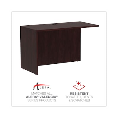 Alera Valencia Series U and L Groupings in Mahogany, Reversible Return/Bridge Shell, 48"W (ALEVA354824MY)