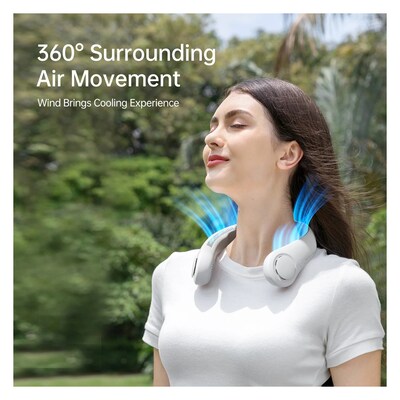 JisuLife Neck Fan, Blue (FNL03ROBU-KIT-2)