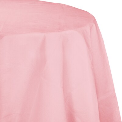 Creative Converting Touch of Color Octy Round Tablecloth, Classic Pink, 12/Pack (923274)