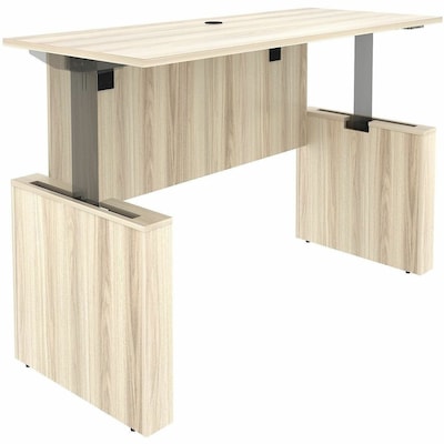 Lorell Essentials 72" W Sit to Stand Executive Desk, Modern Elm (LLR66307)