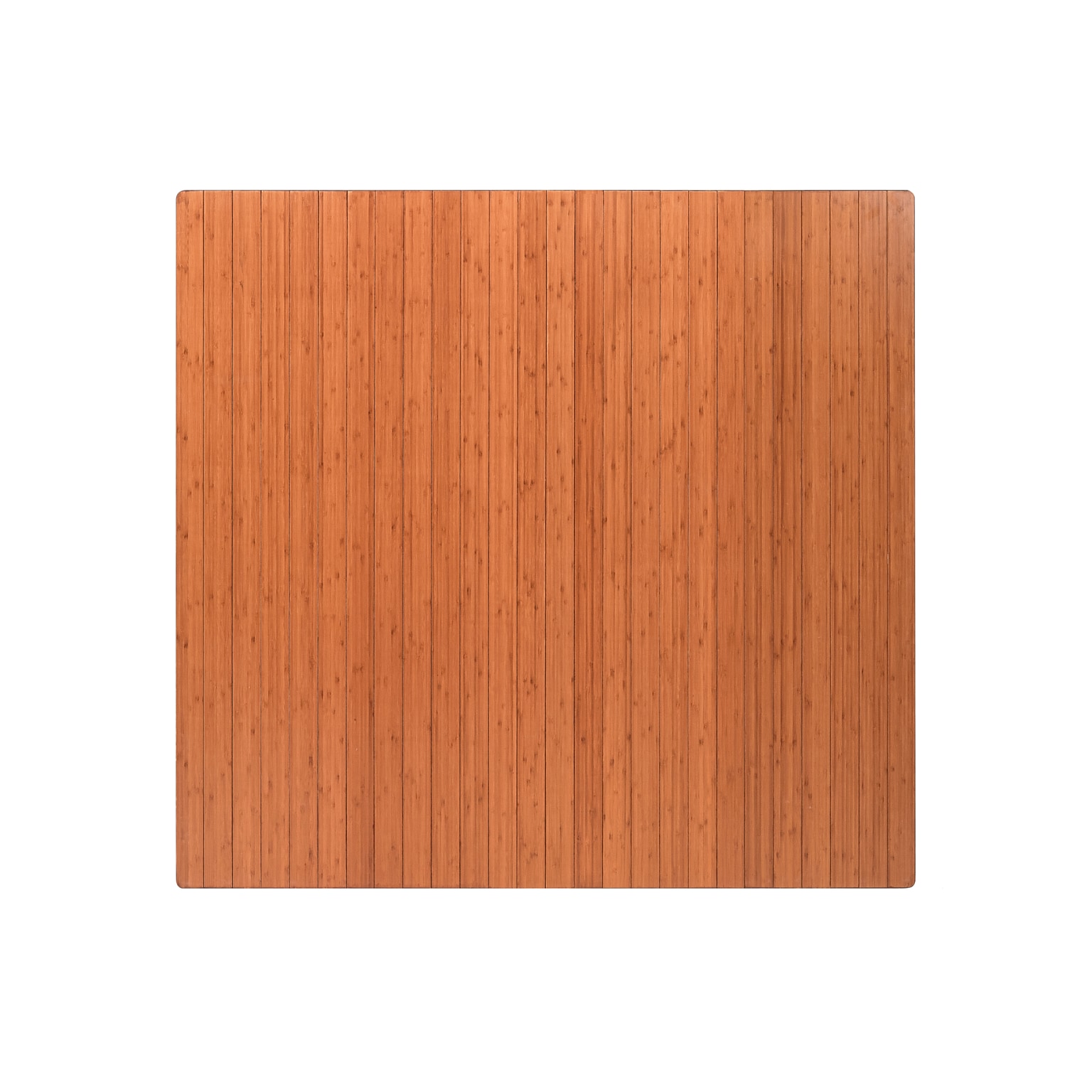 Anji Mountain Standard Bamboo Carpet & Hard Floor Chair Mat, 48 x 52, Walnut (AMB24051)