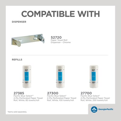 Pacific Blue Select Paper Towels, 2-ply, 100 Sheets/Roll, 30 Rolls/Pack (27300)