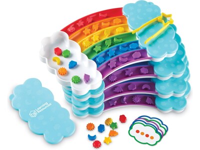 hand2mind Rainbow Sorting Classroom Activity Set, Assorted Colors (LER3379)