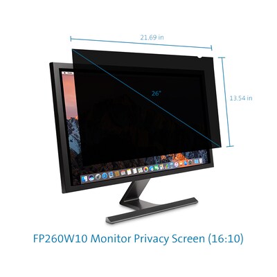 Kensington Anti-Glare Reversible Privacy Screen for 26" Widescreen Monitor, 16:10 (K52113WW)