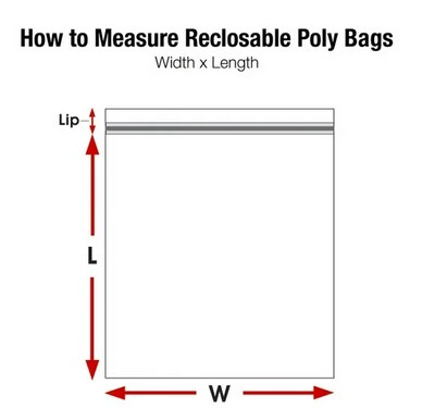 9 x 12 Reclosable Poly Bags, 2 Mil, Clear, 1000/Pack (PB3975)