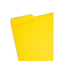 Smead Interior File Folder, 1/3-Cut Tab, Letter Size, Yellow, 100/Box (10271)
