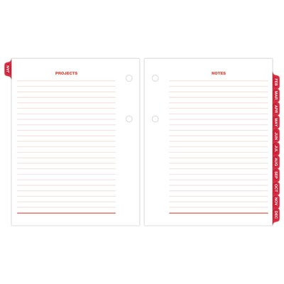 2027 AT-A-GLANCE 3.75" x 3" Daily Calendar Refill Pages, White/Black (E919-50-27)