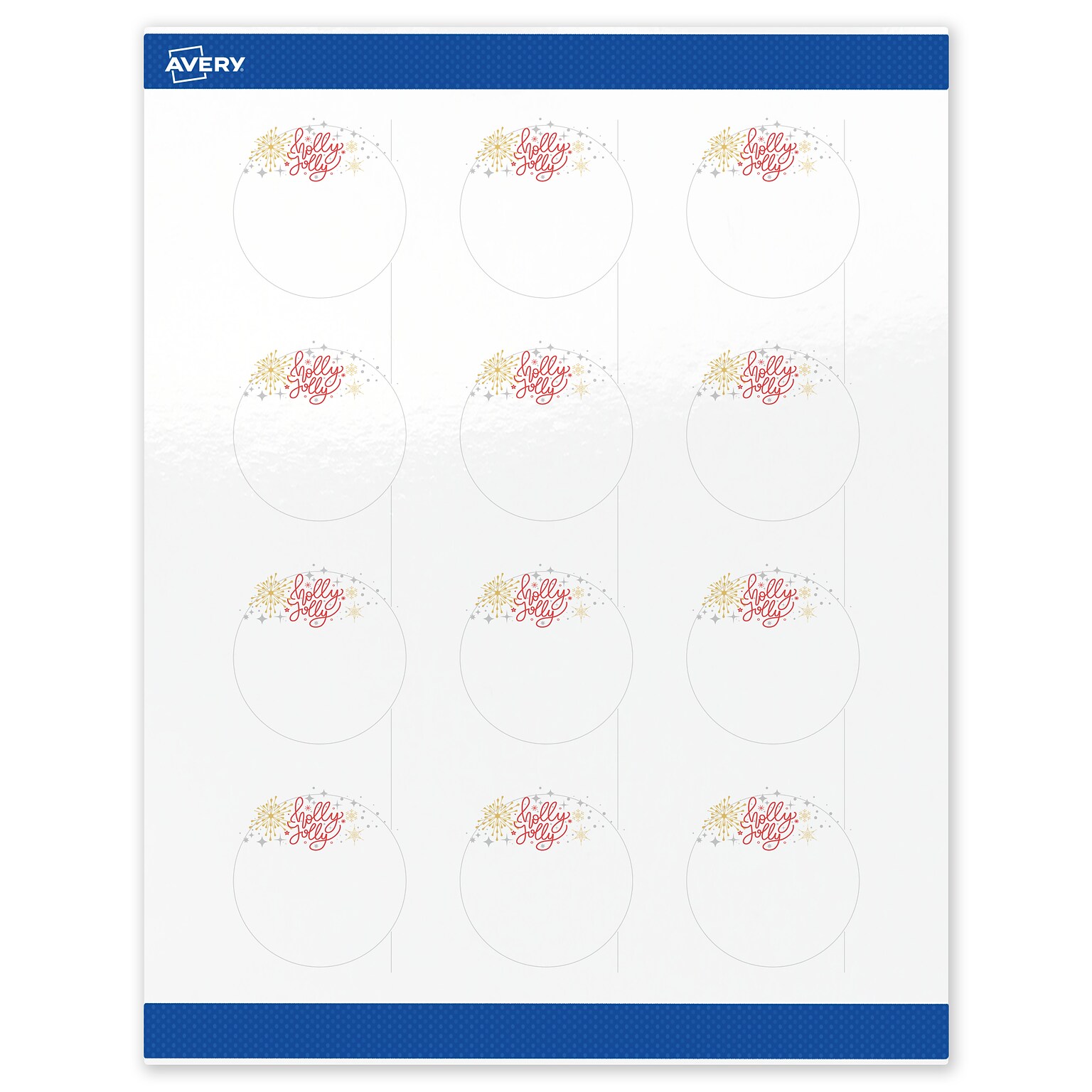 Avery Circle Multipurpose Labels, 2 Dia., White, 120/Pack (19479370431)