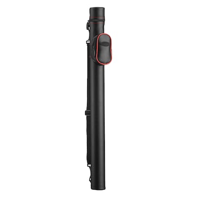 Casemaster Q-Vault Supreme Black with Red Trim Cue Case (51-0706-02)