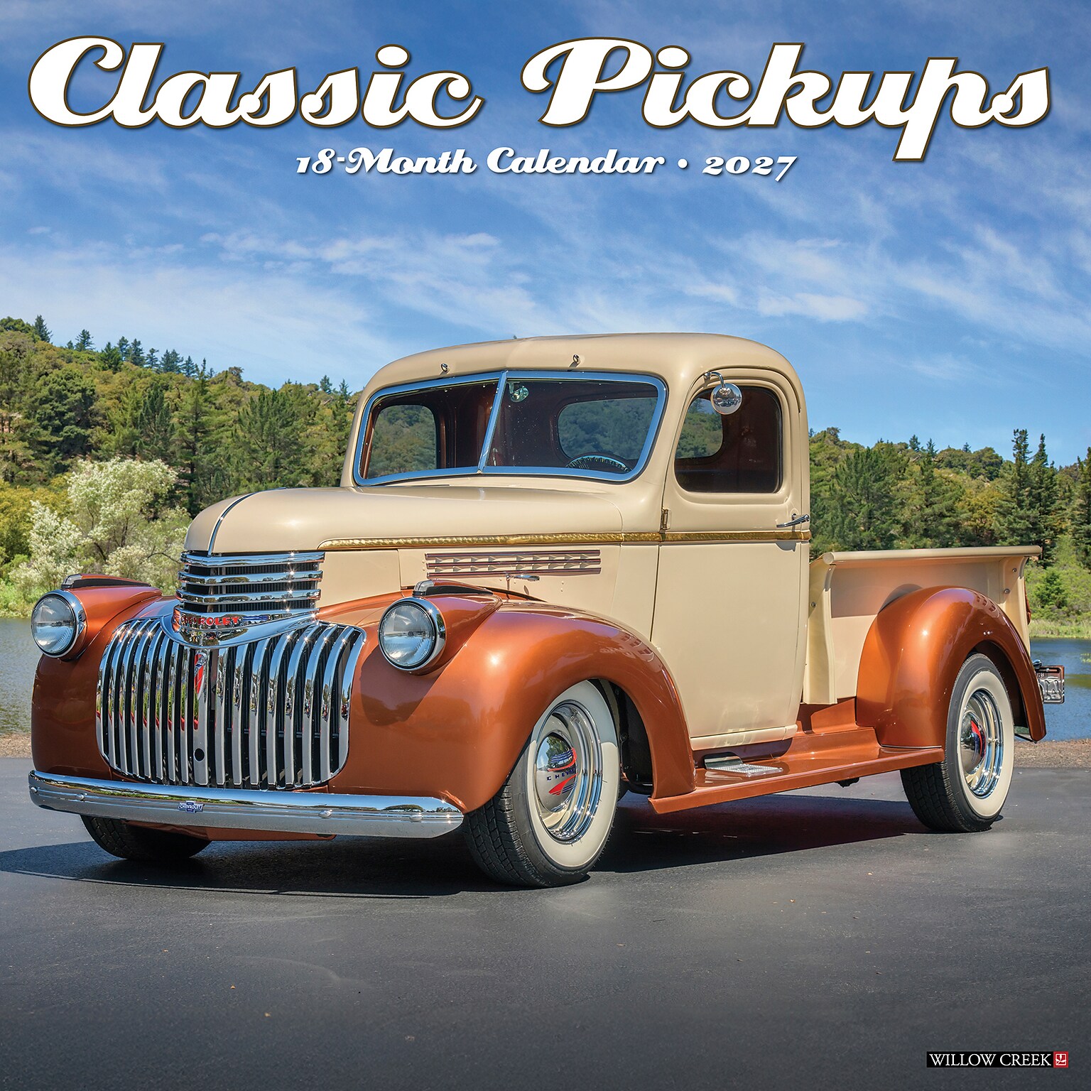 2027 Willow Creek Classic Pickups 12 x 12 Monthly Wall Calendar, Assorted Colors (59753)