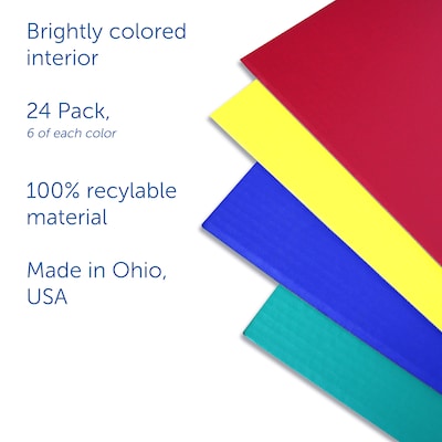 Flipside 18" x 48" Privacy Shield, Assorted, 24/Pack