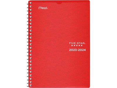 2023-2024 Five Star 5.5" x 8.5" Academic Weekly & Monthly Student Planner, Assorted Colors, Each (CAW451-00-24)