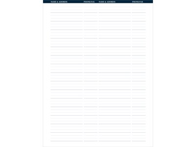 2025 House of Doolittle 8.5" x 11" Weekly & Monthly Appointment Book, Faux Leather Cover, Black (28302-25)