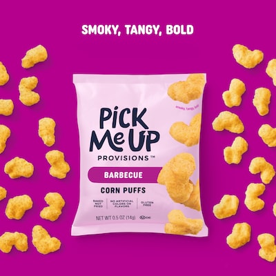 Pick Me Up Provisions™ Gluten Free Barbecue Corn Puffs, 0.5 oz., 36/Box (PM63577)