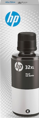 HP 32XL Black High Yield Ink Tank Bottle Refill, Prints Up to 6,000 Pages (1VV24AN)