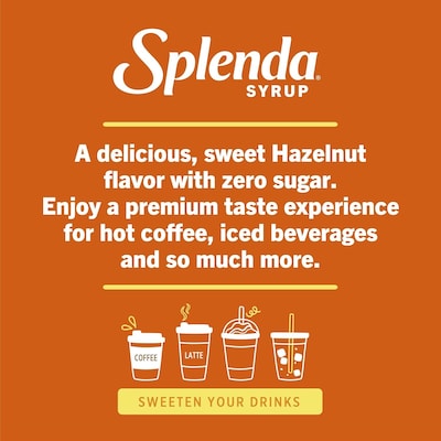 Splenda Hazelnut Sugar-Free Syrup, 6/Carton (HFP00695)