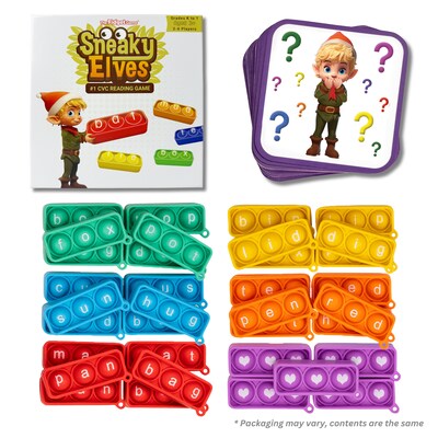 The Fidget Game Sneaky Elves CVC Reading Game (FDGSNEAKYELVE)