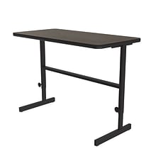 Correll 24W Rectangular Adjstable Standing Desk, Walnut (CST2448TF-01)