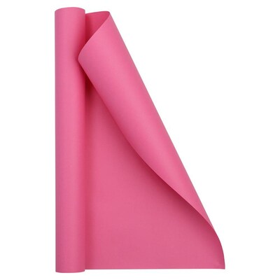 JAM Paper Short Mini Roll Wrapping Paper, 26.3 sq. ft., Fuchsia Pink, 2/Pack(277013531263a)