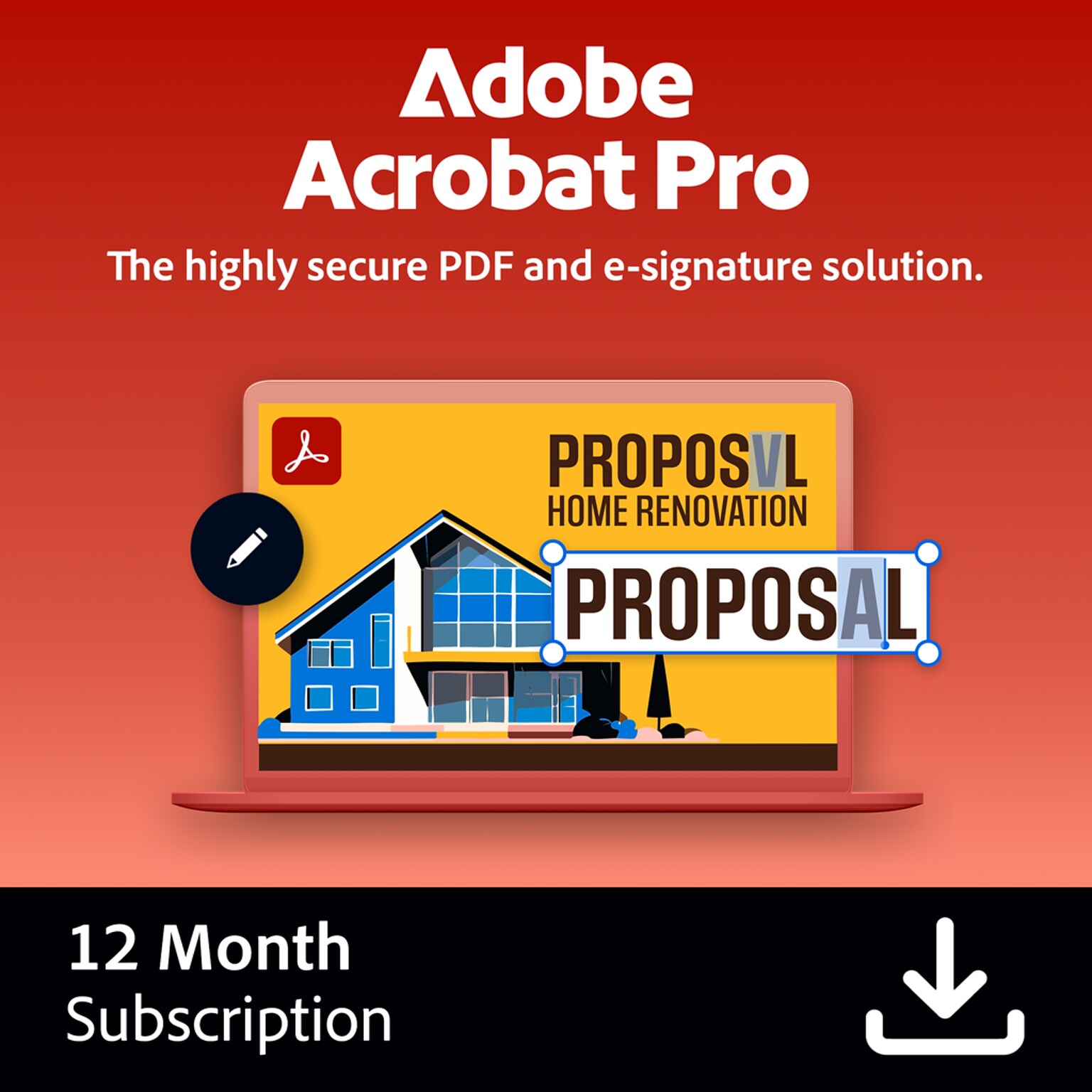 Adobe Acrobat Pro DC for 1 User, Windows and macOS, Download (ADO951800V553)