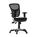 Flash Furniture Nicholas Ergonomic Mesh Swivel Mid-Back Multifunction Executive Office Chair, Black (HL0001)