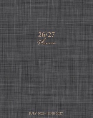 2026-2027 Willow Creek 7.5 x 9.5 Academic Weekly & Monthly Planner, Graphite Grid (65495)