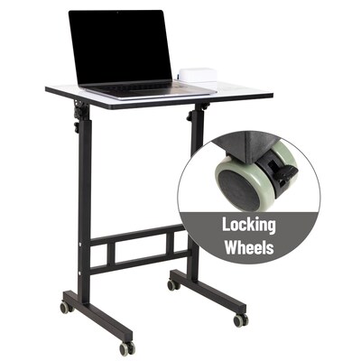 Mind Reader 24"W Adjustable Standing Whiteboard Desk, Black (SDWBOARD-BLK)