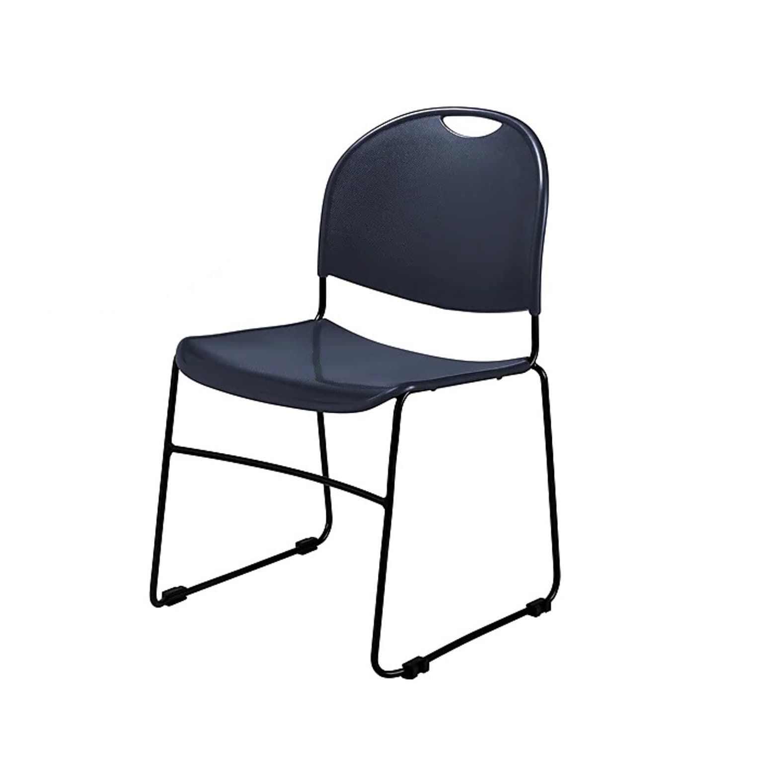 National Public Seating Commercialine 850 Series Ultra Compact Stack Chair, Blue, 40 Pack (855-CL/40)