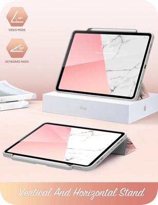 i-Blason Cosmo Plastic 11" Fashion Case for iPad Pro 11" 5th Generation, Marble