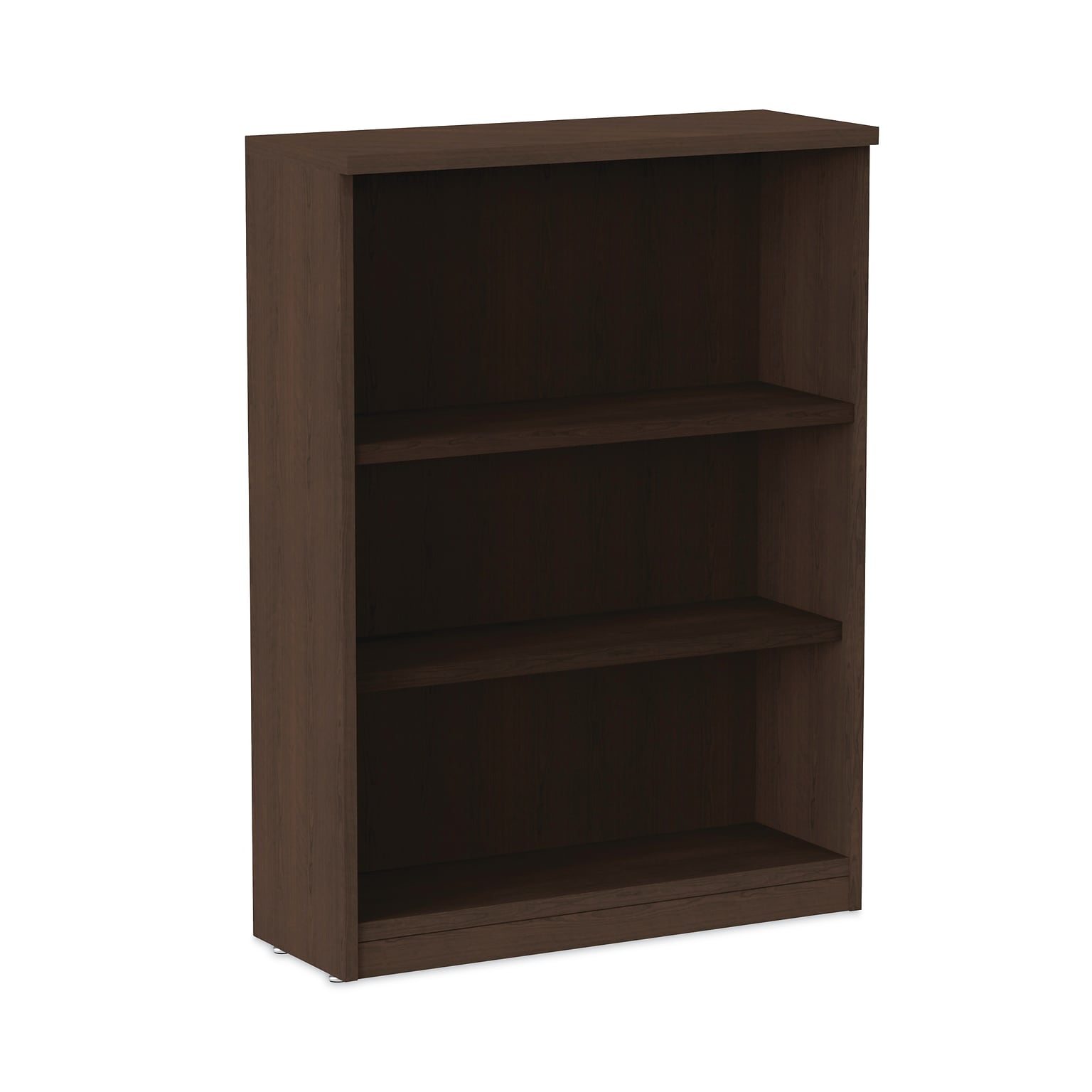 Alera Valencia Series 40 3-Shelf Bookcase with Adjustable Shelves, Espresso (ALEVA634432ES)