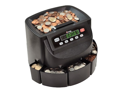 Cassida C200 Coin Sorter, 5 Compartments, Black (C200)