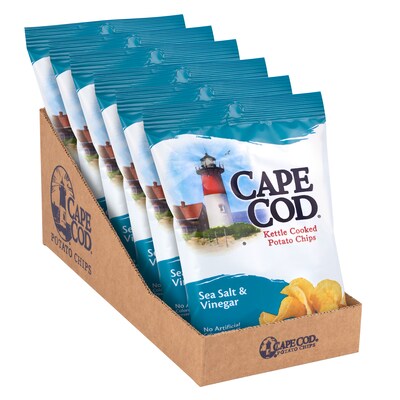 Cape Cod Gluten Free Sea Salt & Vinegar Potato Chips, 2 oz., 6/Pack (220-02565)