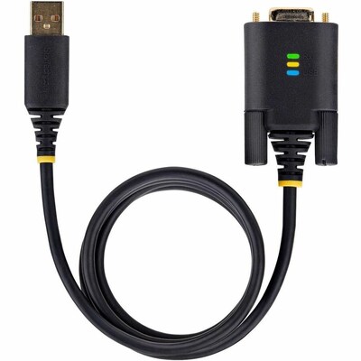StarTech 6.6ft USB-A to DB9 Serial Cable, Male to Female, Black (1P6FFCN-USB-SERIAL)