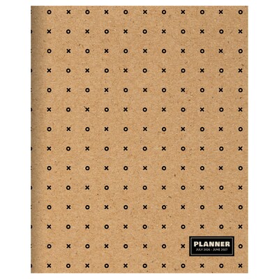2026-2027 TF Publishing Kraft Dot 6.5” x 8” Academic Monthly Planner, Paperboard Cover (AY27-4208)
