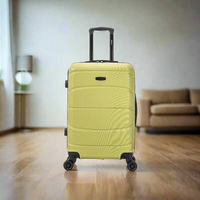 DUKAP Sense 24.39" Hardside Suitcase, 4-Wheeled Spinner, Green (DKSEN00M-GRN)