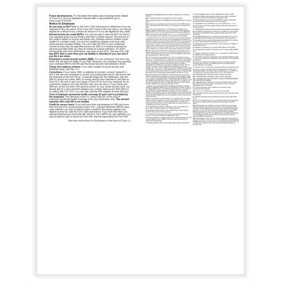 ComplyRight 2024 W-2 Tax Form, 1-Part, 4-Up, 50/Pack (521650)