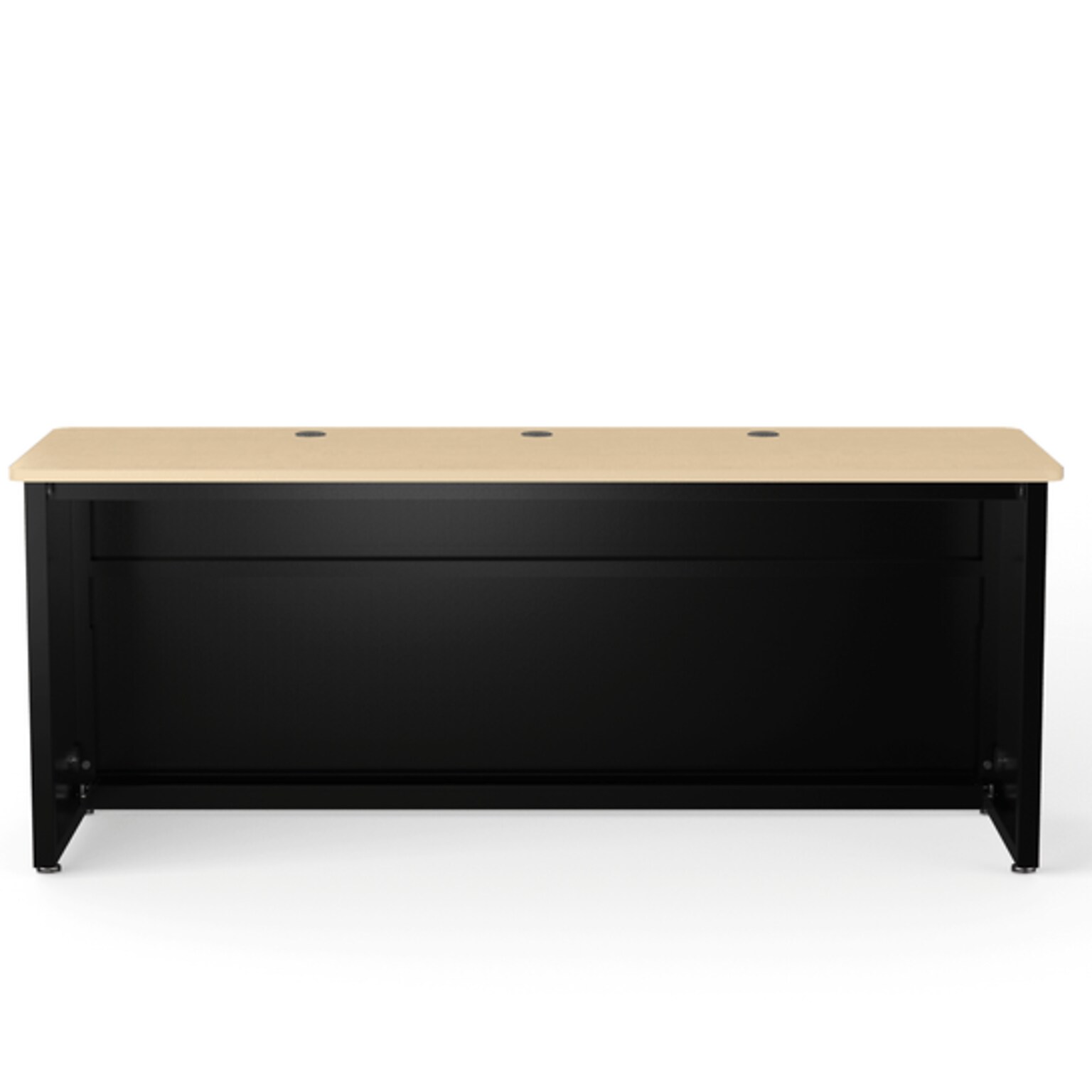 VersaDesk 72W Enclosed Versa Classroom Desk, Maple/Black (CD7224-BM)